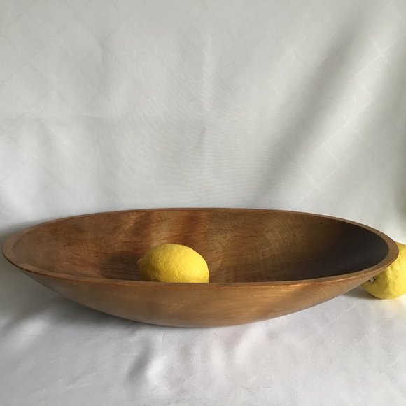 Vintage Baribocraft  Large Oblong Wood Bowl - Picture 6 of 9